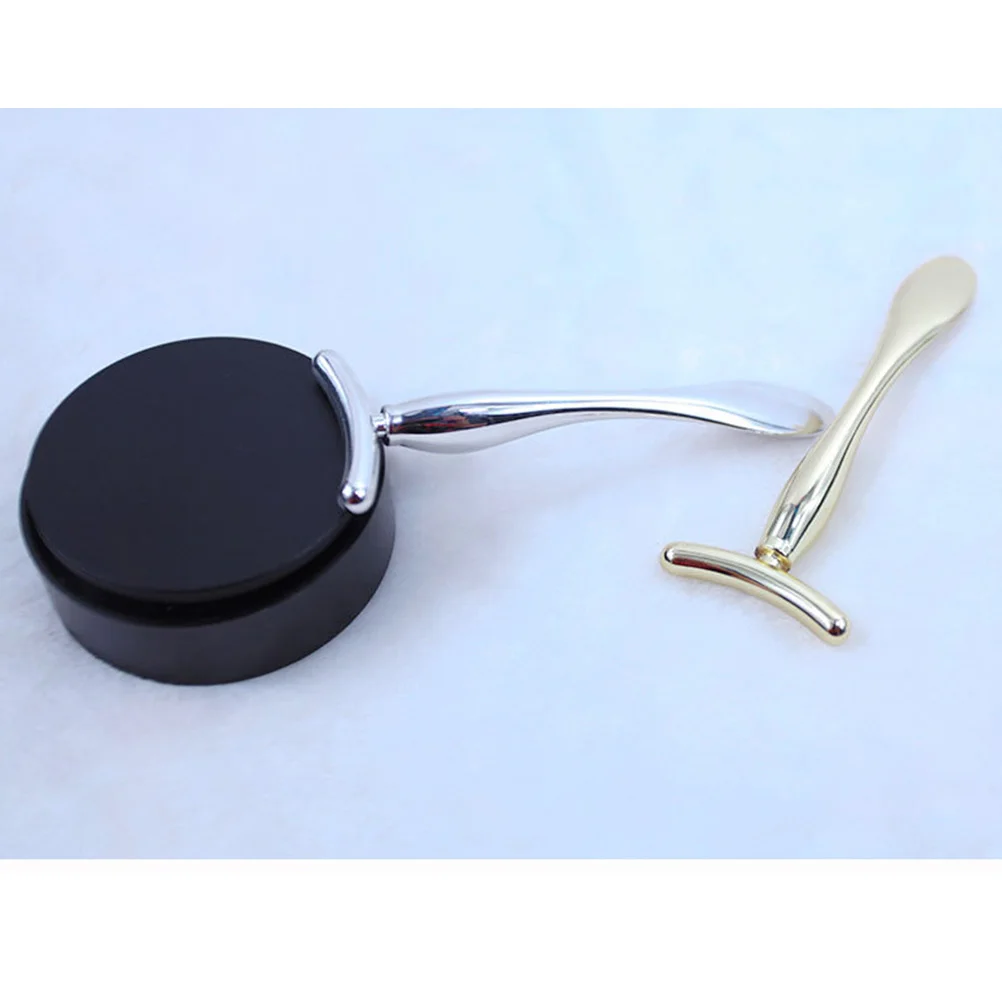 

2pcs Eye Massage Stick Zinc Alloy Mini Makeup Spoon Beauty Scoop Face Mask Spatula Portable Skincare Tool for Cream Application