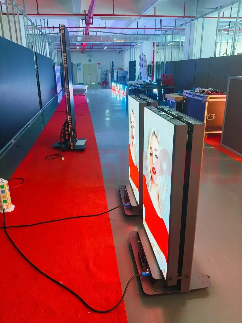 من خلال WiFi للتحكم في شاشة ملصق Led داخلية P1.86 P2.5 لوحة إعلانات كاملة الألوان Hd ملصق قائم شاشة LED #6