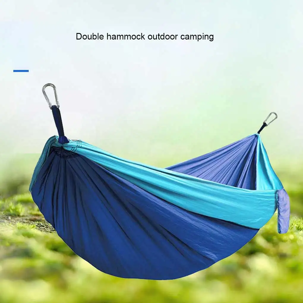 Camping Hammock Survival Portable Garden Yard Patio Party Hammocks Buckle Swing Bed for Outdoor Hunting Picnic Travel