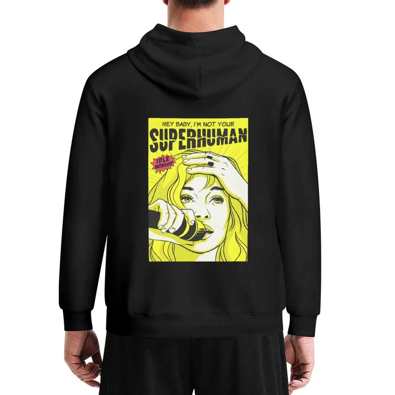 Суперhuman Толстовка в корейском стиле, мужская одежда, мужская одежда, мужская дизайнерская мужская толстовка с капюшоном