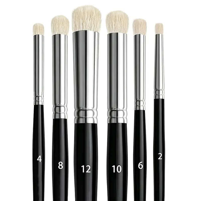 3/4/6Pcs Dry Brush Miniature Painting Drybrush Set, Professional Modellers Miniature Paint Brushes For Figurines Painting