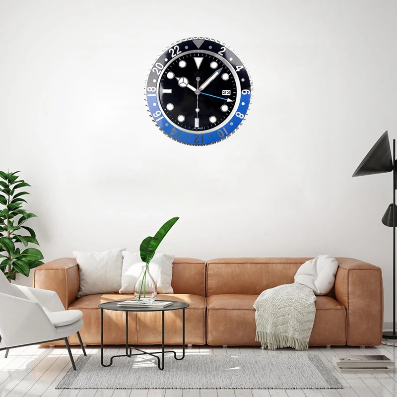 

14 Inches Wall Clock For Living Room Decor Silent Non Ticking Analog Clocks For Dining Room Bedroom Clock Wall Decor