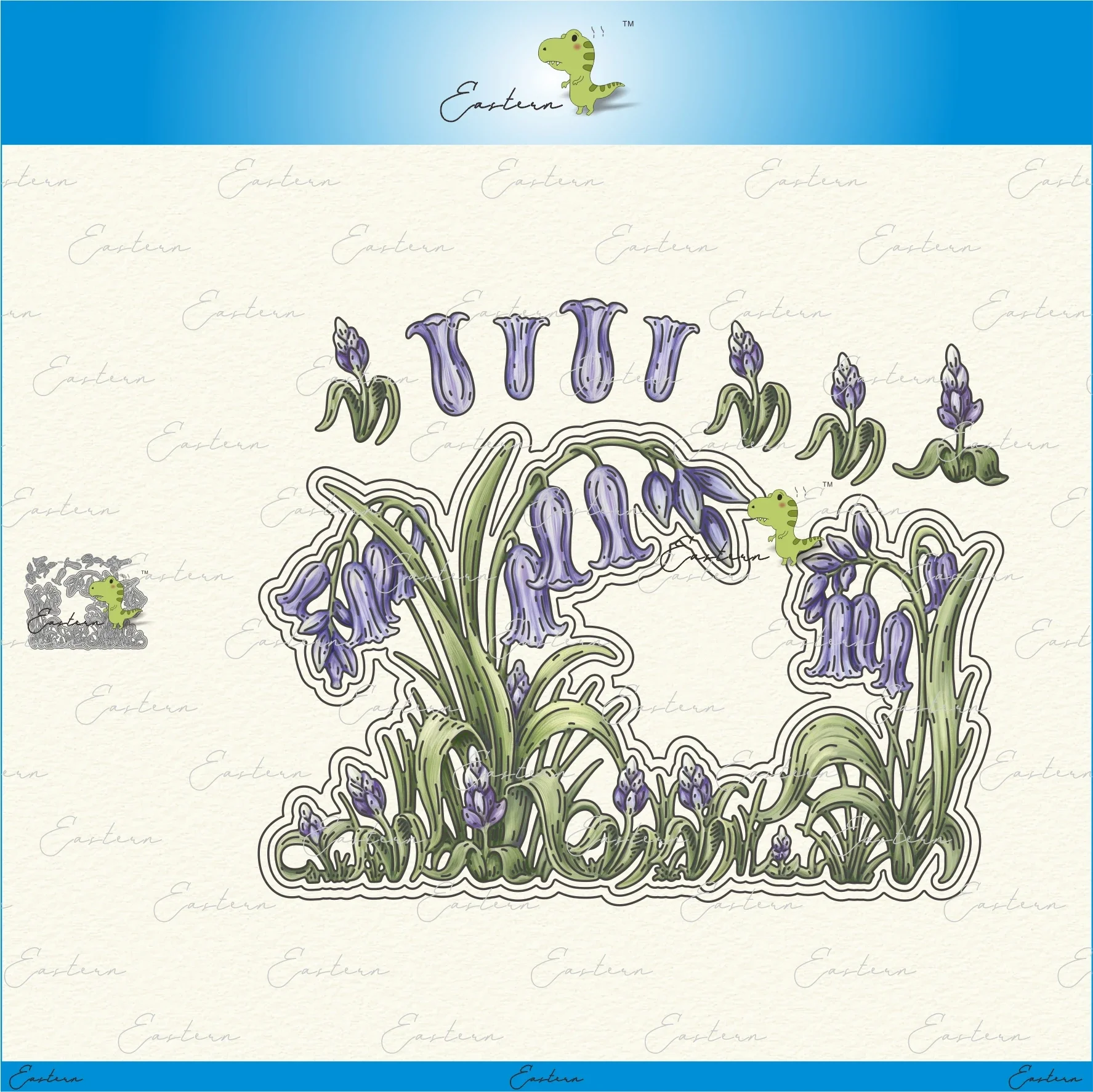 Bluebell Delight Die zestaw matryc do cięcia metalu nowe formy diy papier do scrapbookingu wycięcia rzemiosła duże matryce