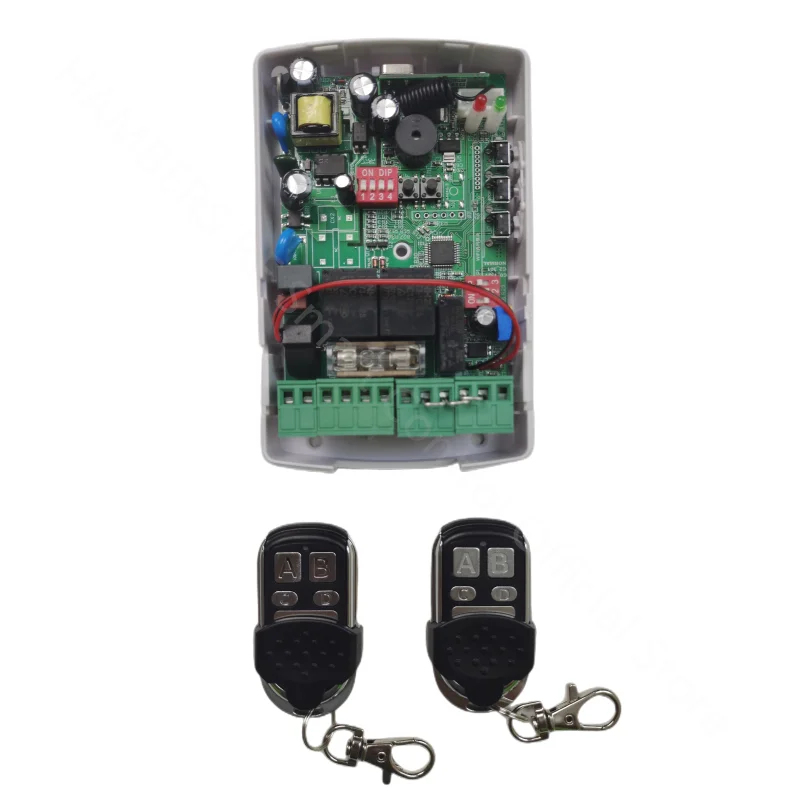 110V 220V Control Board Für Motor Garage Tür Rolltor Auto Tor 433mhz Control Panel Mit Fernbedienung sender – Detail 9