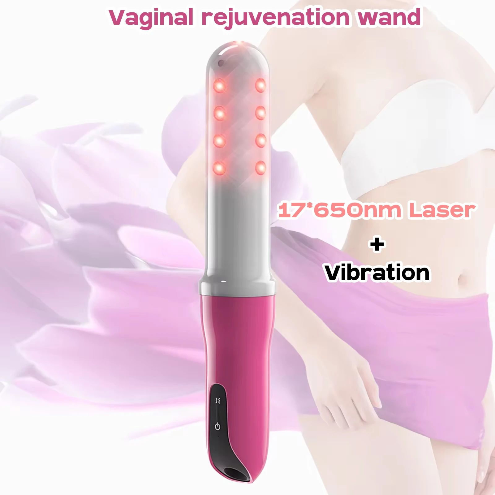 LASEPREHT Electric Vagina Muscle Stimulator Vaginal Tightening Machine Cold Laser Birth Canal Rehabilitation Vaginal Massage