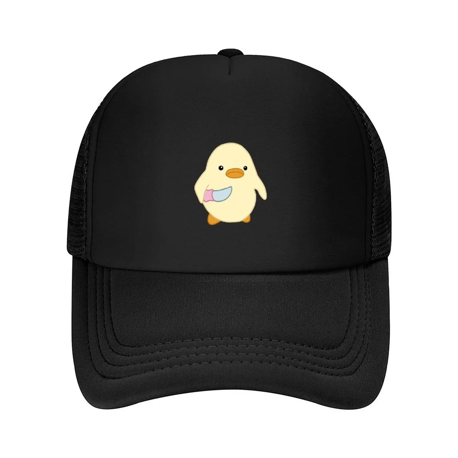 

Duck with Knife Meme Baseball Cap Horse Hat Trucker Cap designer cap Funny hats Man Women's