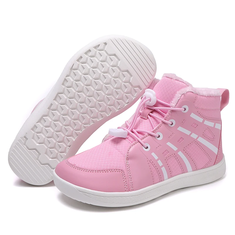 Sepatu Sneaker Anak Perempuan Musim Dingin Baru Sepatu Katun Anak-anak Sepatu Mewah Melebar Sepatu Mewah Hangat Kasual Sepatu Olahraga untuk Anak Perempuan