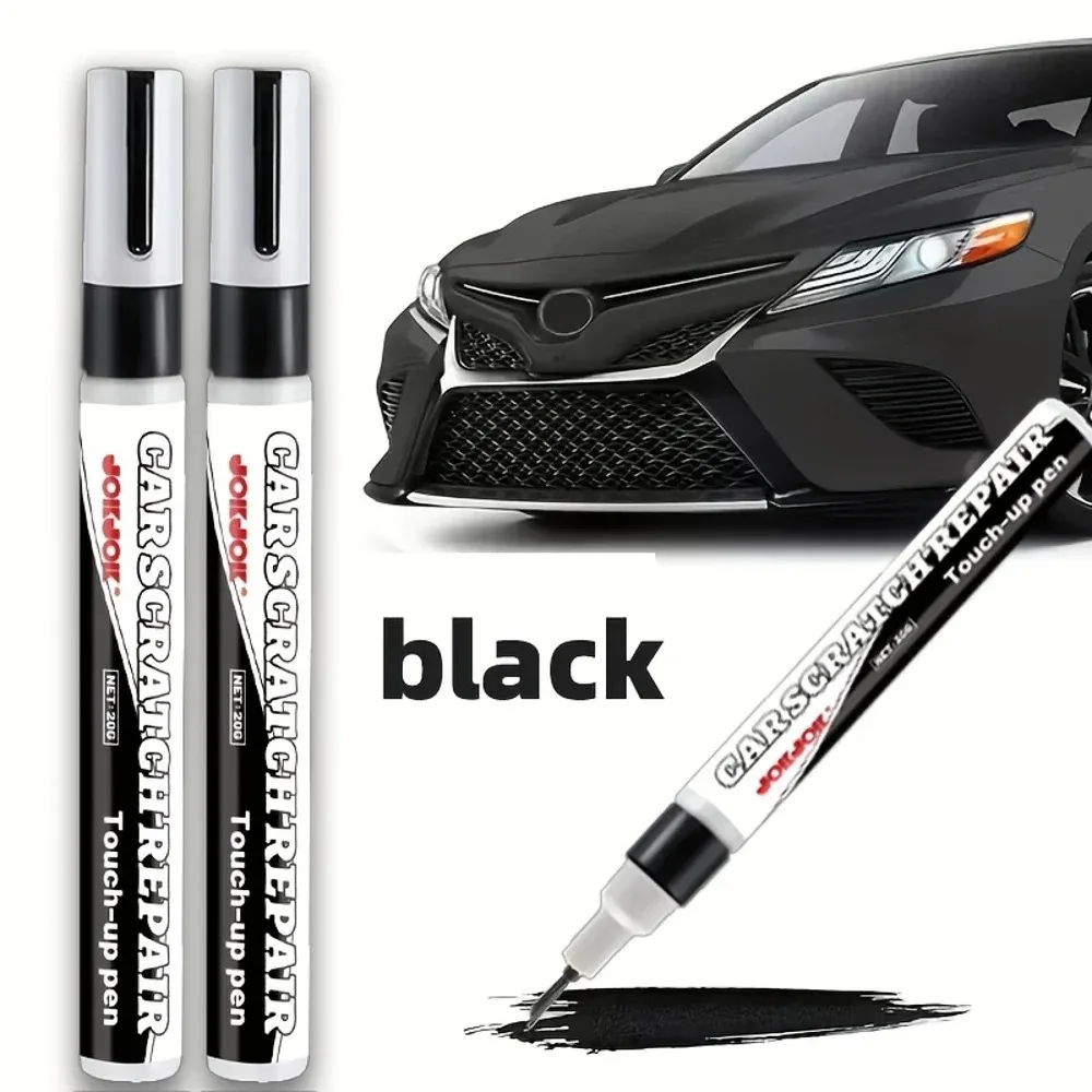 JOKJOK 2PCS Black Car Touch up Paint Pen Scratch Repair And Auto Body Wheel Leather Paint Restoration Kit - view 3