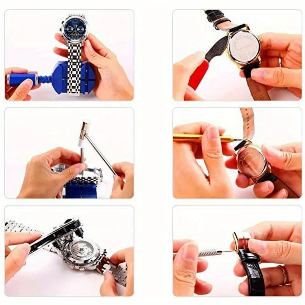 147-delige horlogereparatieset Chain Stripe Remover Spring Rod Case Opener Professional