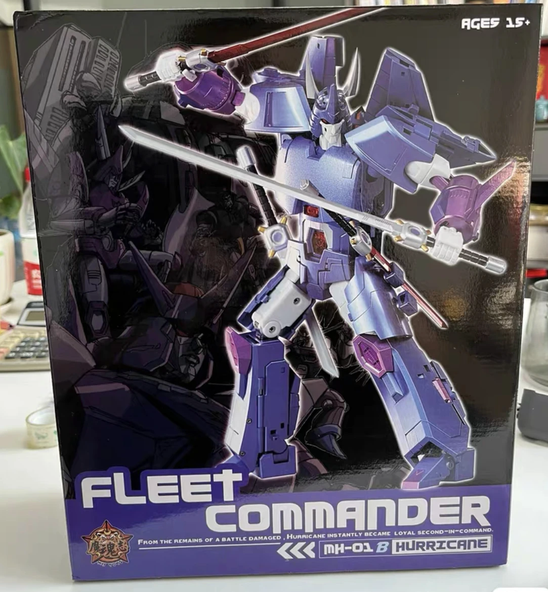 Speciale aanbiedingMHZ Transformation Cyclonus MH-01 MH01 MH-01B Hurricane KO FT-29 G1-serie 3rd Party Alloy Action Figure Robot Gift