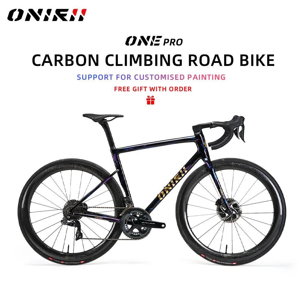 ONIRII ONE PRO Carbon Climbing Road Bike with Electronic Groupset 8170 7170 Di2 Handlebar Hydraulic Disc Brake Hidden Cable NEW