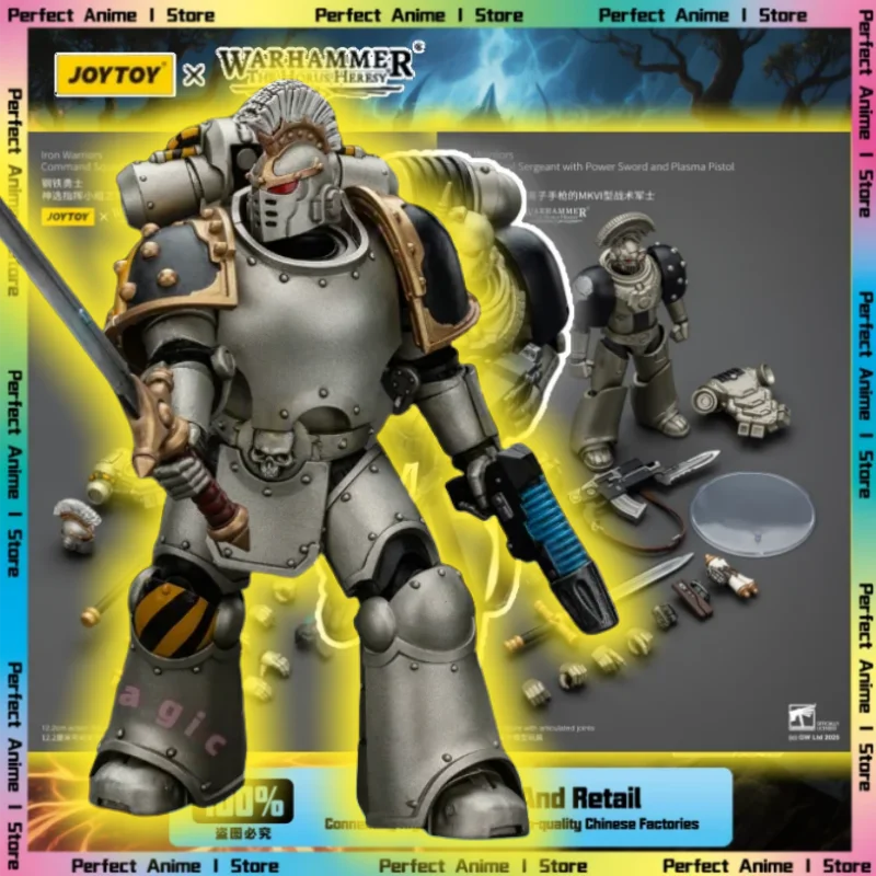 

JOYTOY Steel Warrior MKVI Tactical Sergeant Equipped with Energy Sword and Plasma Pistol Commanding Legion Flag Officer