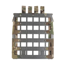 Tactical Plate Carrier Back Panel MOLLE Zipper Kit for FERRO Style FCPC V5 Airsoft Hunting Vest Lightweight Holder Expand Gear