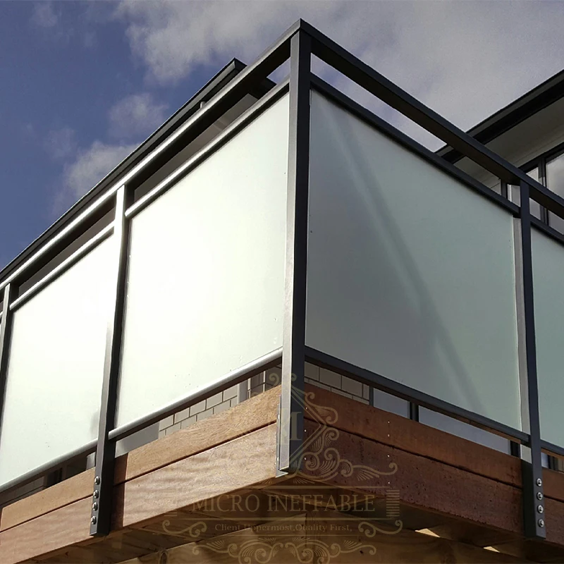 Customization Hot Sale Modern Design Balcony Glass Railing Aluminium Handrail Balustrade for Stairs