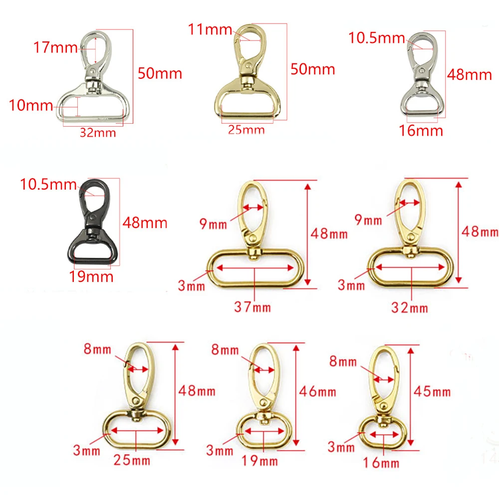 المعادن المفاجئة هوك جراد البحر المشبك ، طوق حلقة تسلق ، حزام الابازيم ، KeyChain بها بنفسك المفاتيح ، حقيبة جزء الملحقات ، 4 حجم اختيار ، 16 مللي متر ، 20 مللي متر ، 25 مللي متر ، 38 مللي متر ، 1 قطعة ، 5 قطعة