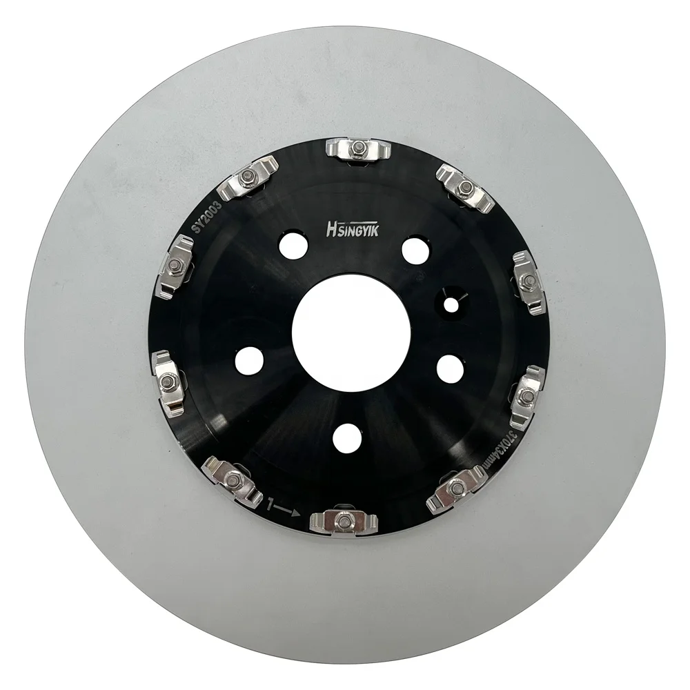 Hsingyik Full Float 2 Piece Rotor Right and Left Rear Brake Disc for Cadillac CTS Chevrolet Camaro OE 20795300 370x34MM