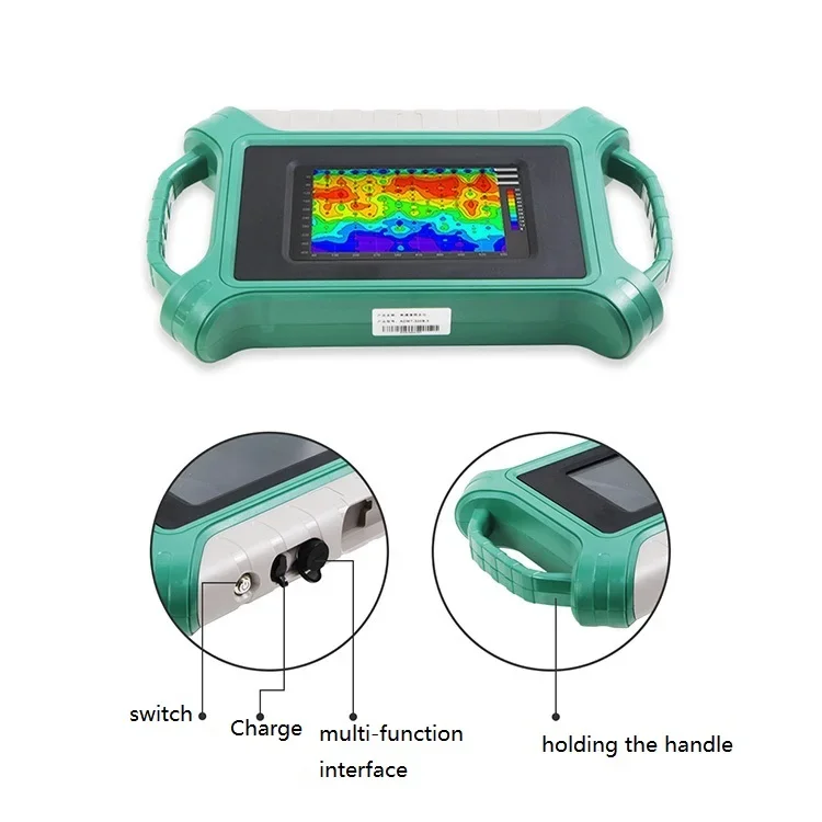 New ADMT-300S-X Single Channel  0-300m Groundwater DetectorAndroid Screen Groundwater Locator Automatic Imaging