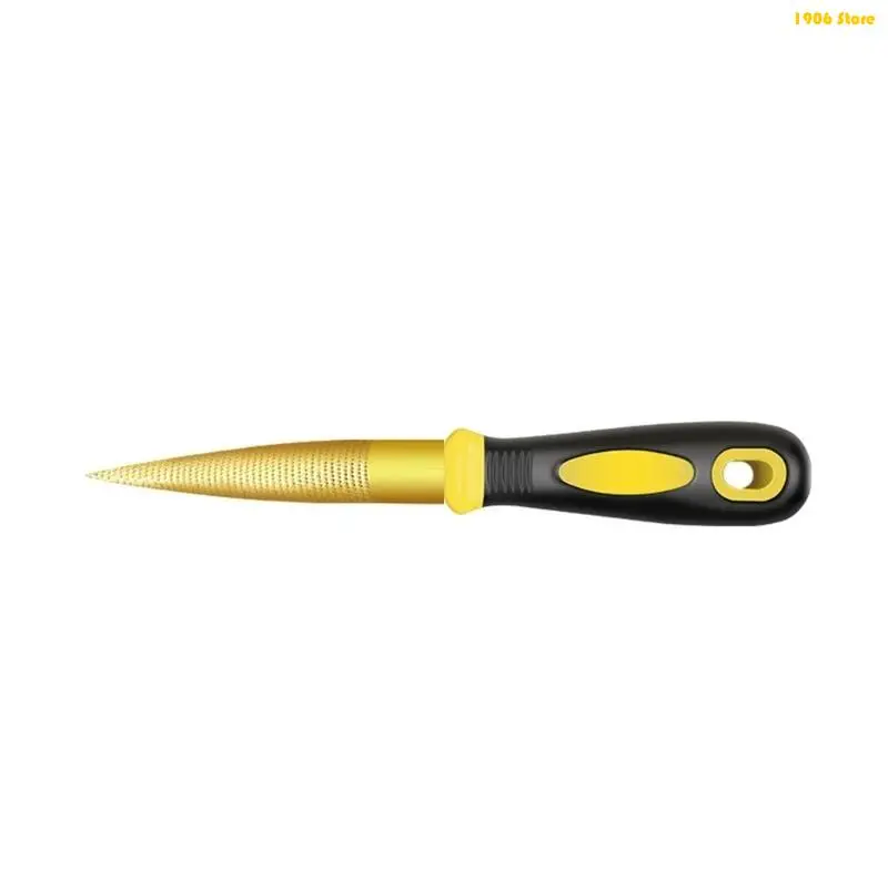 U1JB Ergonomic Handle File Woodworking Carving Tapered Rasp for Comfortable Use in Home Craft Projects and Shaping