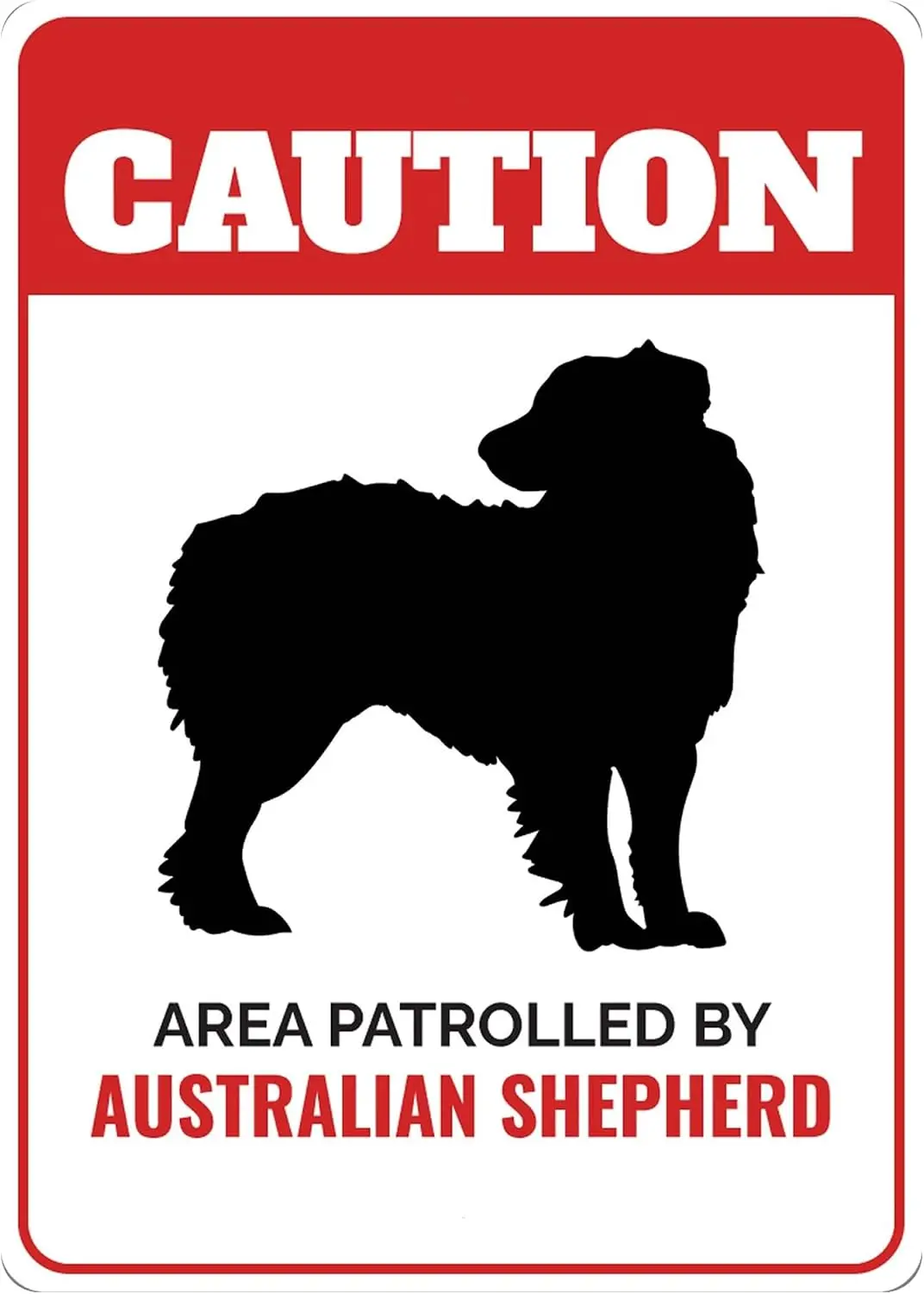 Australian Shepherd Sign, Shepherd Decor, Aussie Dog, Shepherd Gift, Shepherd Lover, Dog Breed Signs, Caution Dog Sign - Dog Alu