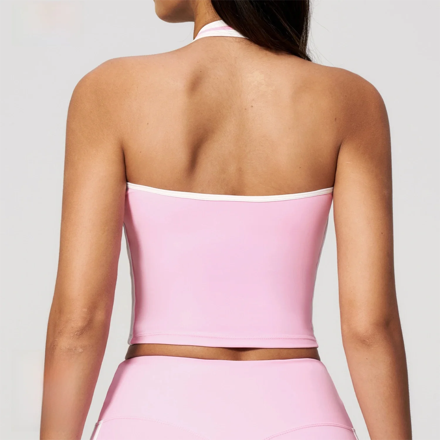 Halter Sports Bra Women Color - Yoga Blocks 评论和价格