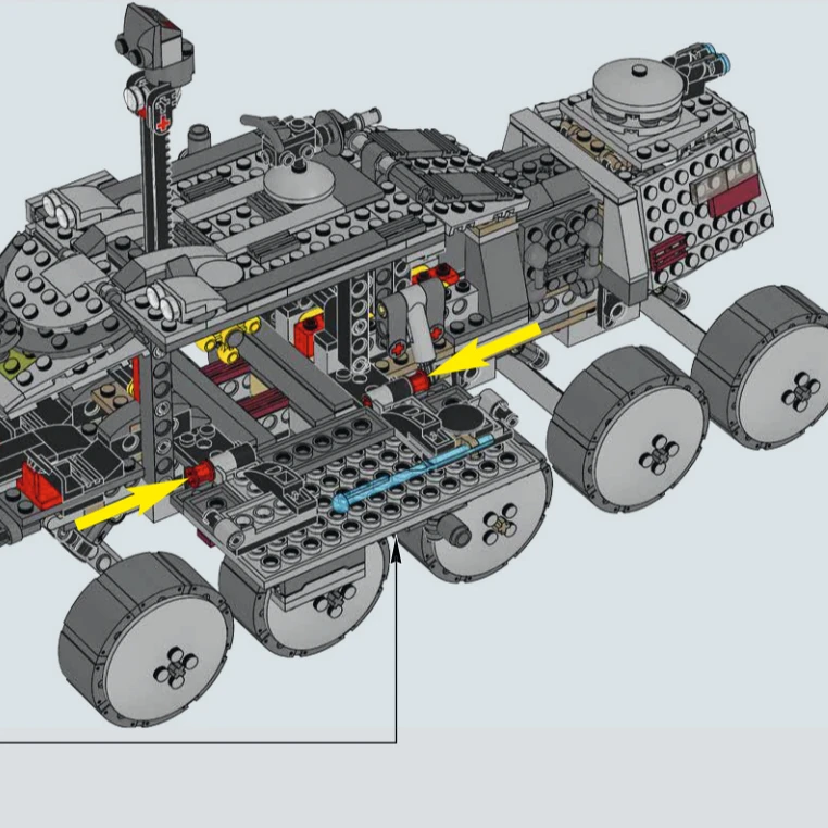 Een tank met tien wielen 75151 bouwstenensets compatibel met Legoed-deeltjes geschikt voor kerstcadeaus 903 stuks