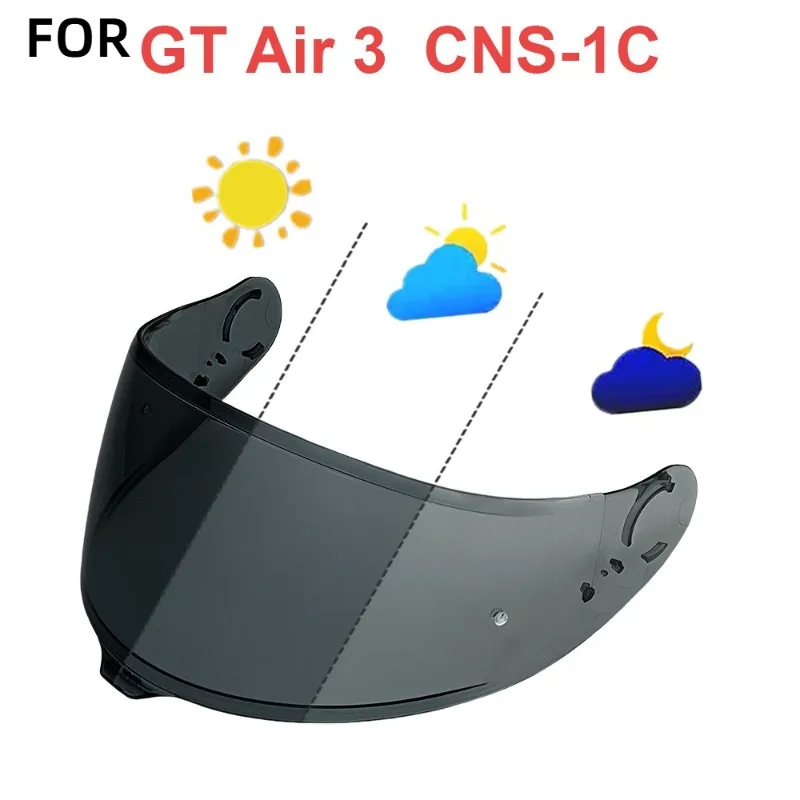 Helmet Photochromic Lenses Suitable for GT AIR 3, Neotec 3 Windproof and Dustproof High-definition Lenses