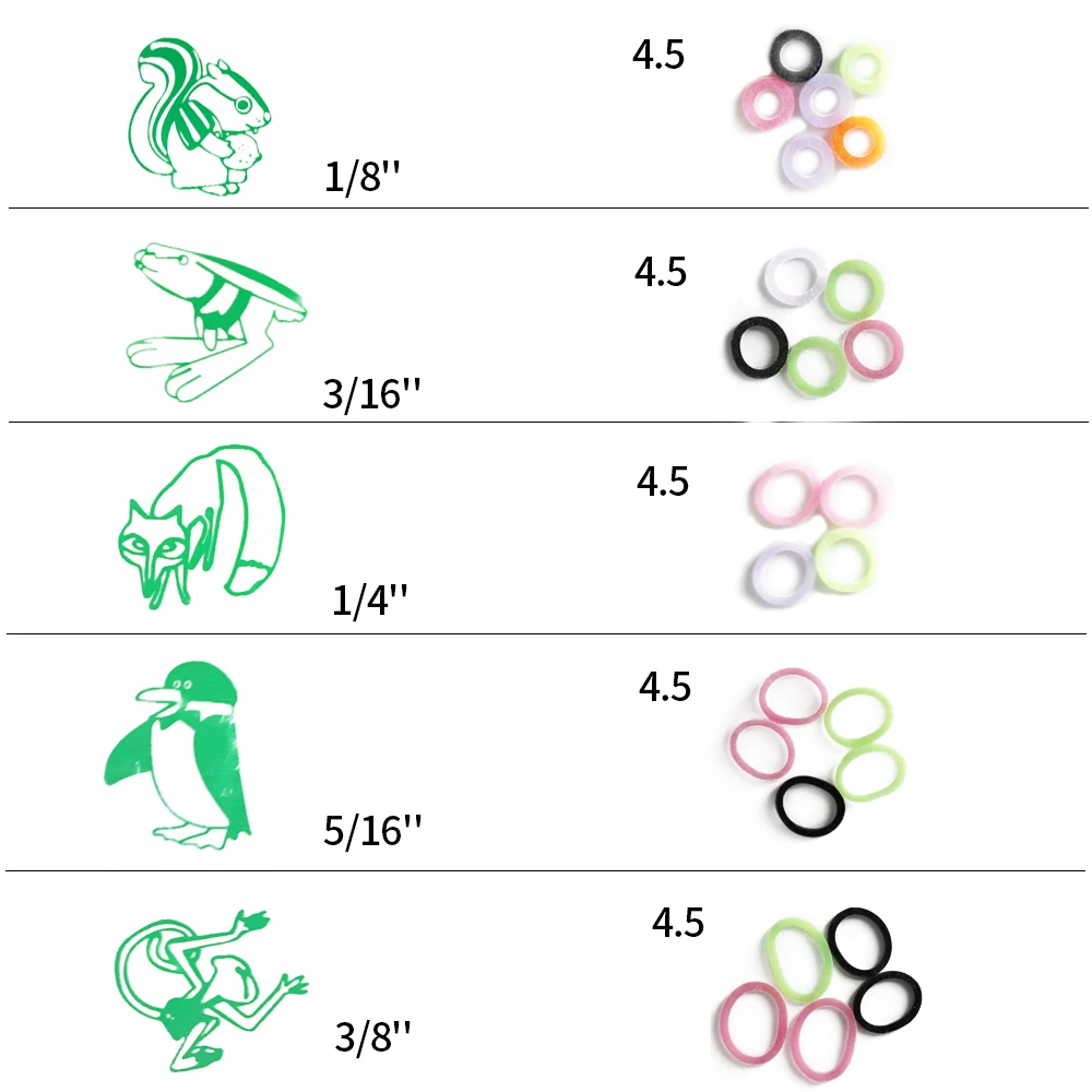 

20Bags 2000Pcs 4.5OZ Orthodontic Rubber Band Elastic Band Colorful For Dental