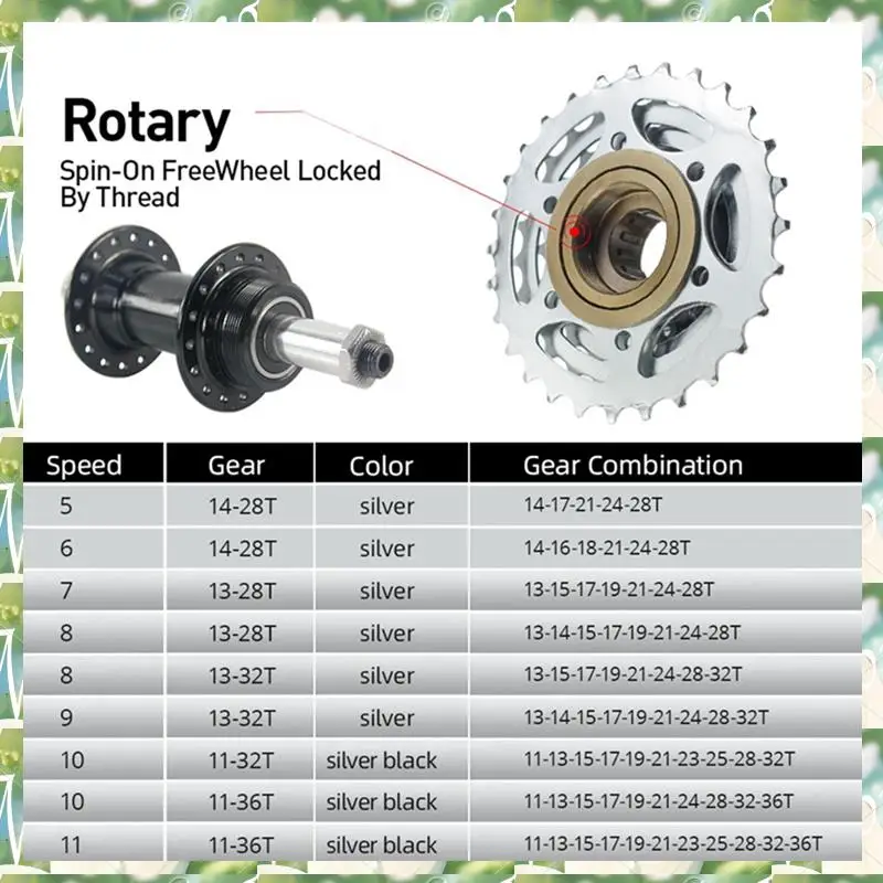 

Спортивный вращающийся 9-скоростной велосипедный маховик, запасные части 13-14-15-17-19-21-24-28-32T, 9-скоростной велосипедный вращающийся маховик, замена