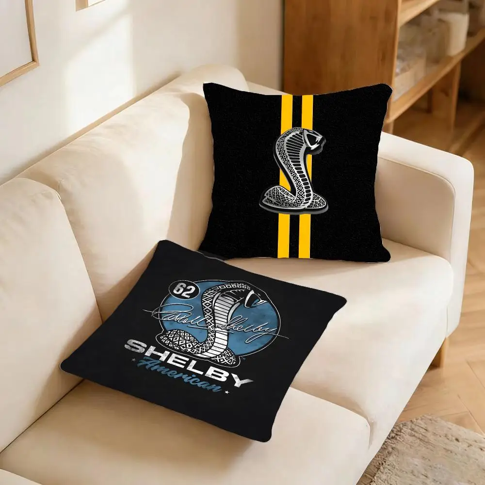 Brand Automotive Shelby Cushion Cover Warm coral fleece Cute kawaii plush Kawaii mascot throw