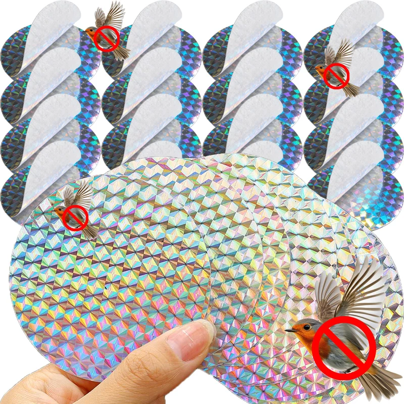 200-20pcs Bird Repeller Wide Scare Tape Pigeons Birds Repellent Outdoor Garden Balcony Garden Gadgets Exclusion Anti-birds