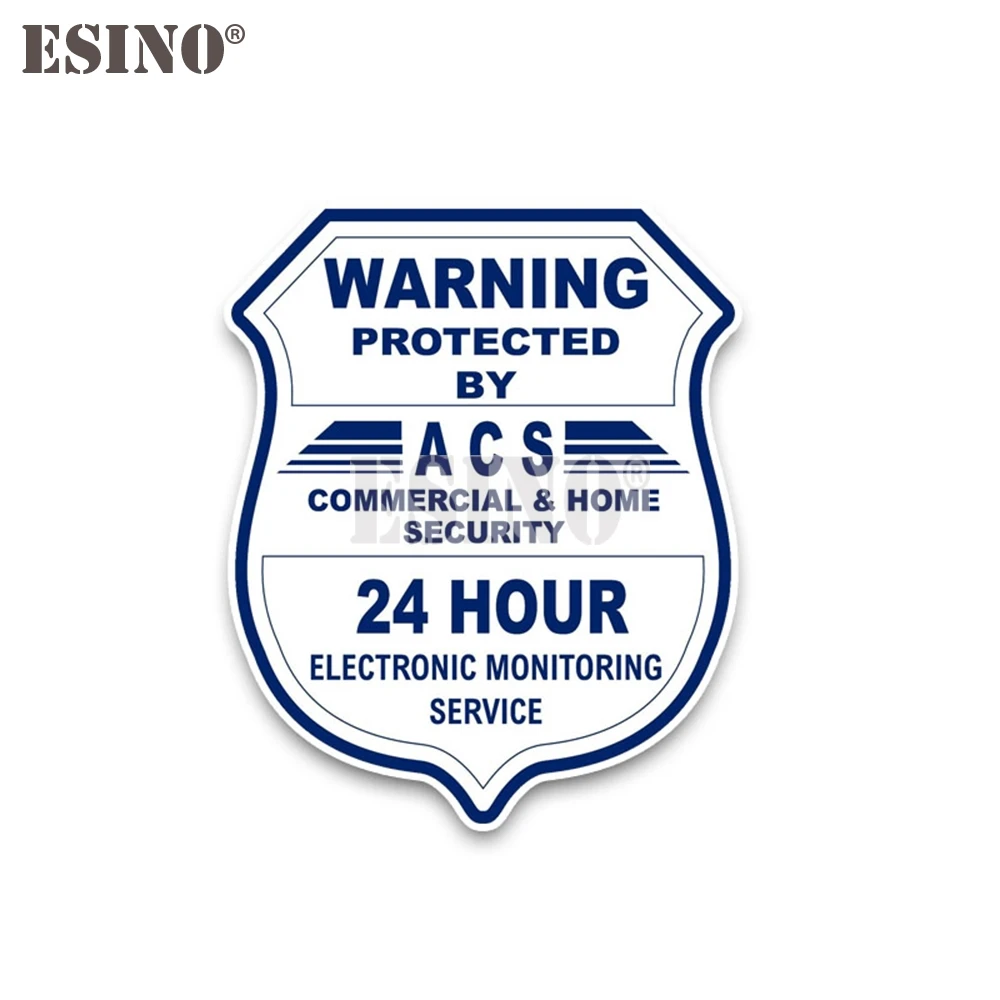 

Защищен ACS 24-часовая сервисная клейкая наклейка из ПВХ, предупреждающая водонепроницаемая виниловая наклейка с рисунком кузова автомобиля