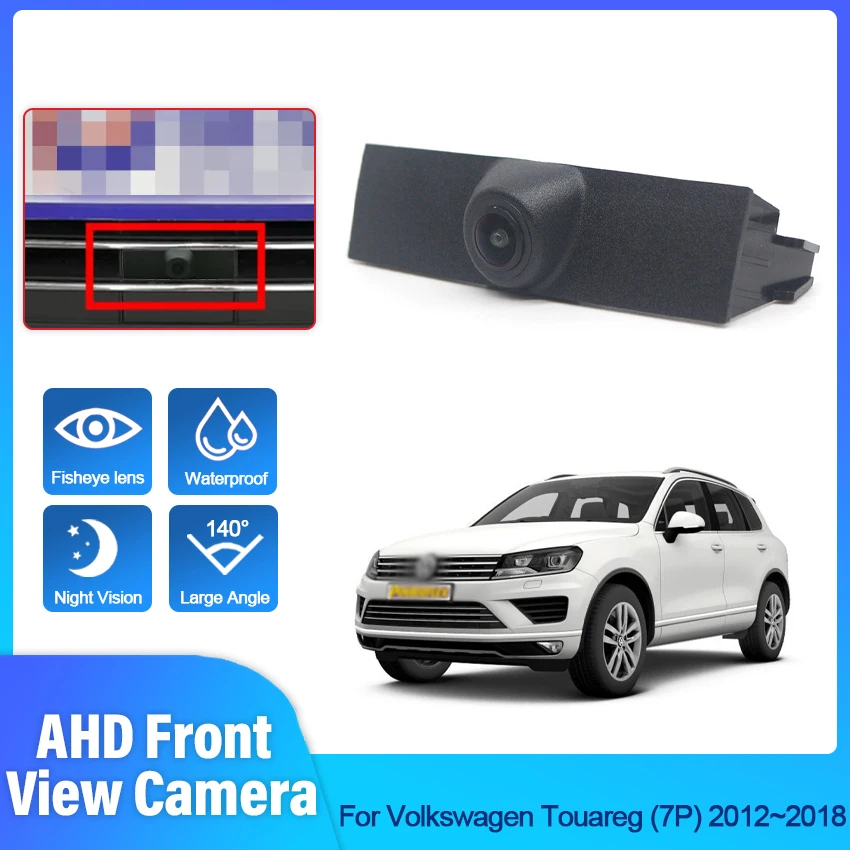 

Car Front View Camera Forward Logo Auto HD CCD Waterproof RCA NTSC CAM Accessories For Volkswagen Touareg (7P) 2012~2017 2018