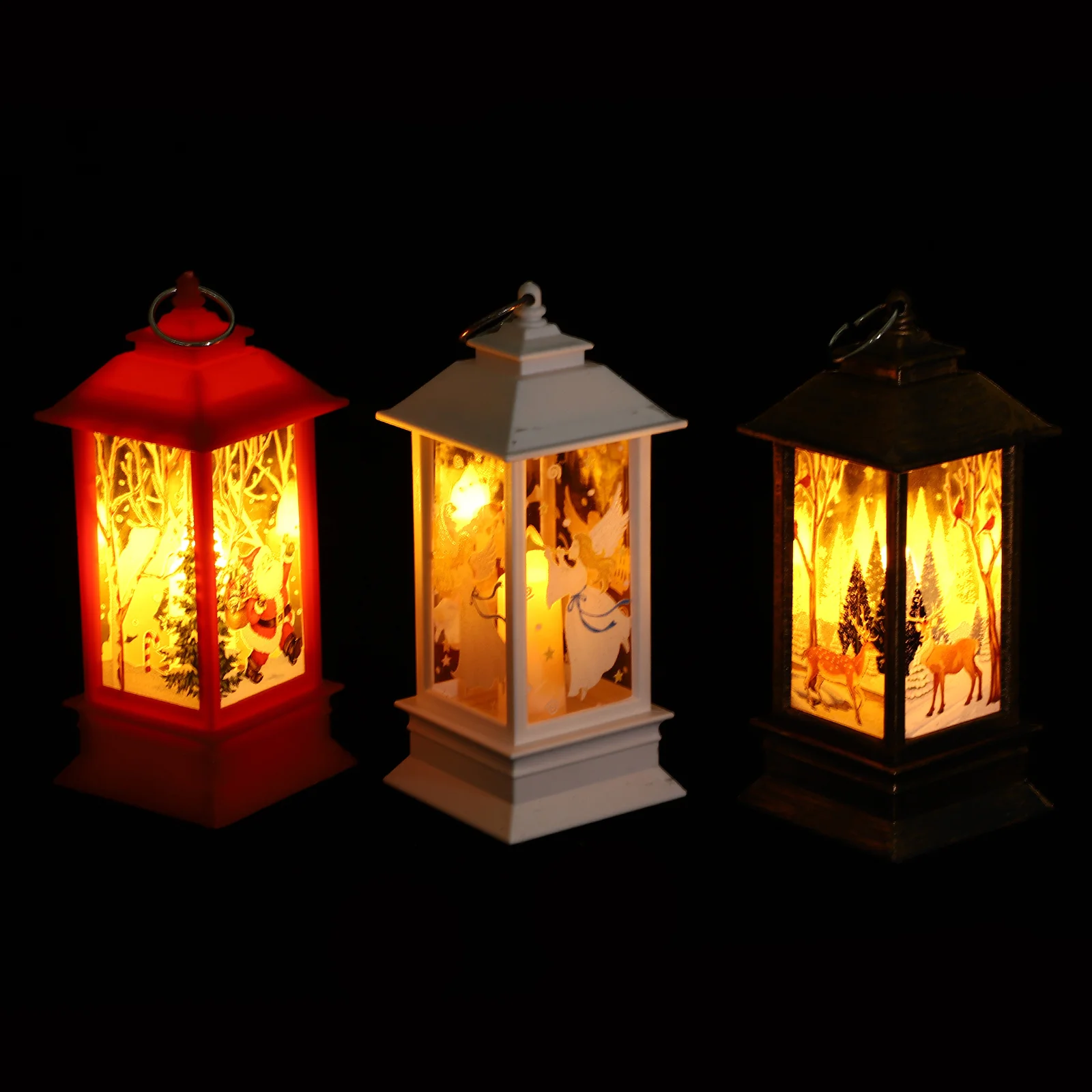 3 pezzi di decorazioni natalizie per lampade, decorazioni festive per lanterne, decorazioni natalizie decorative per la casa