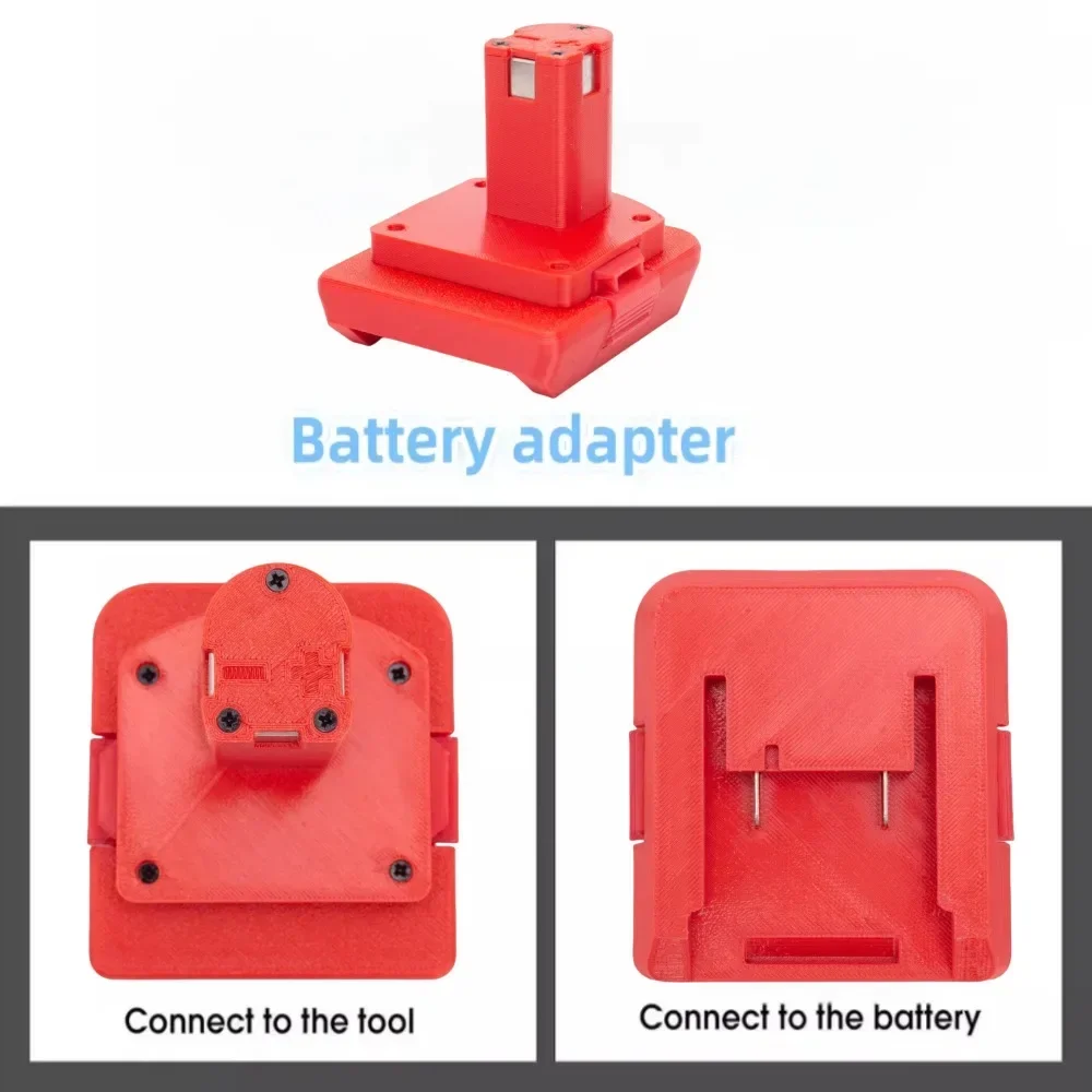 1x Akku-Adapter/Konverter für Einhell/X-Change/OZITO 18V Li-Ionen-Akku auf Ryobi 18V ONE+ System Akku-Werkzeuge (nur Adapter)