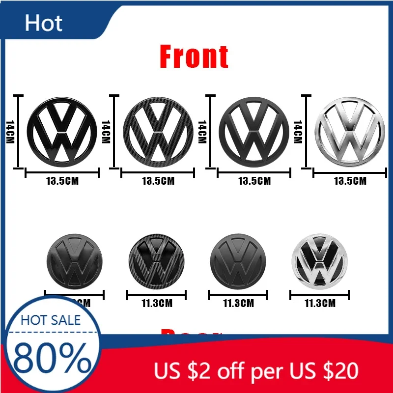 

Valve Stems Caps New Volkswagen VW Hot Aerials 5G0853601 5G0853630H For Volkswagen Golf 7 MK7 2014-2017 Badge Car Front Bon