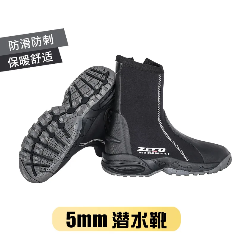 5MM diving shoes diving boots outdoor beach upstream shoes non-slip snorkeling fins equipment diving boots