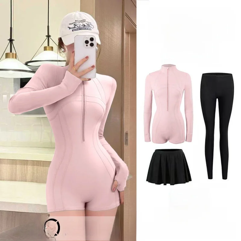 

Surfing Wetsuit Women's Full Body Long Sve Long Pants Qui Dry Scuba Diving Suit Slimming Floatation Sun Protection Swimsuit