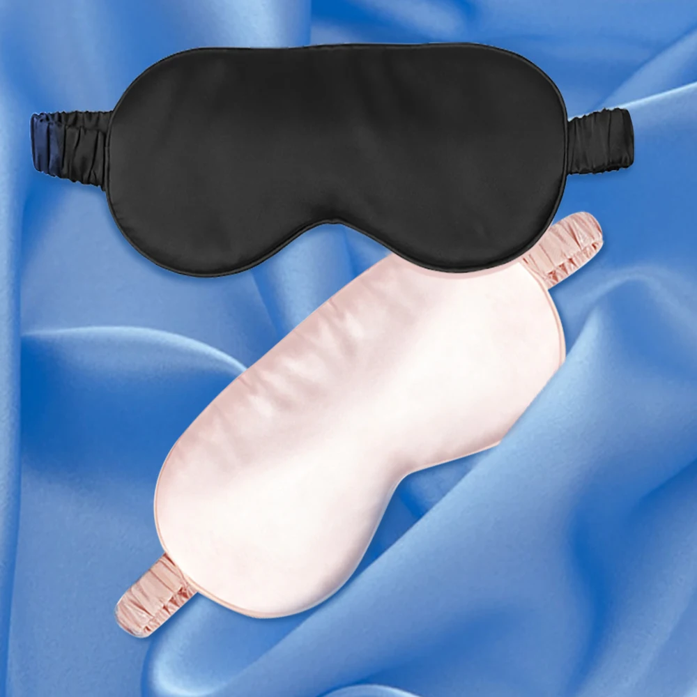 Weiche Schlaf-Augenmaske, Nachahmung von Seide, blockiert leichte Schlafmaske, Augen-Schlafhilfe für Reisen, Augenschutz, Nacht, atmungsaktive Augenklappe