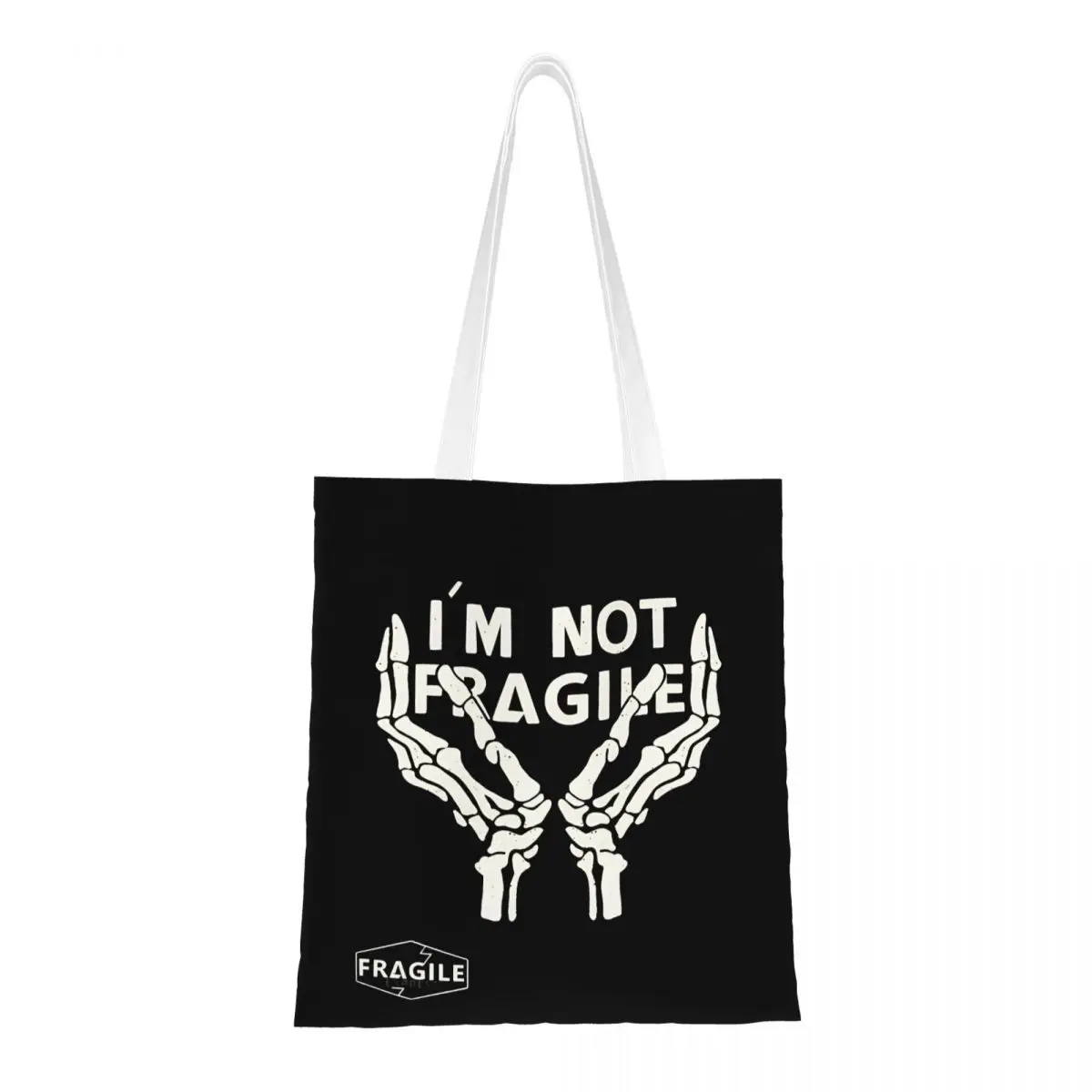 

Death Stranding I'm Fragile, But I'm Not That Fragile Tote Bags Women Handbag Canvas Student Shoulder Bag Reusable Grocery Bag