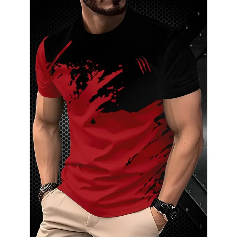 2026 Men's Functional Windproof Polyester T-Shirt Quick Dry Breathable Mesh Sports Commuting Multi-Scene Wear Top