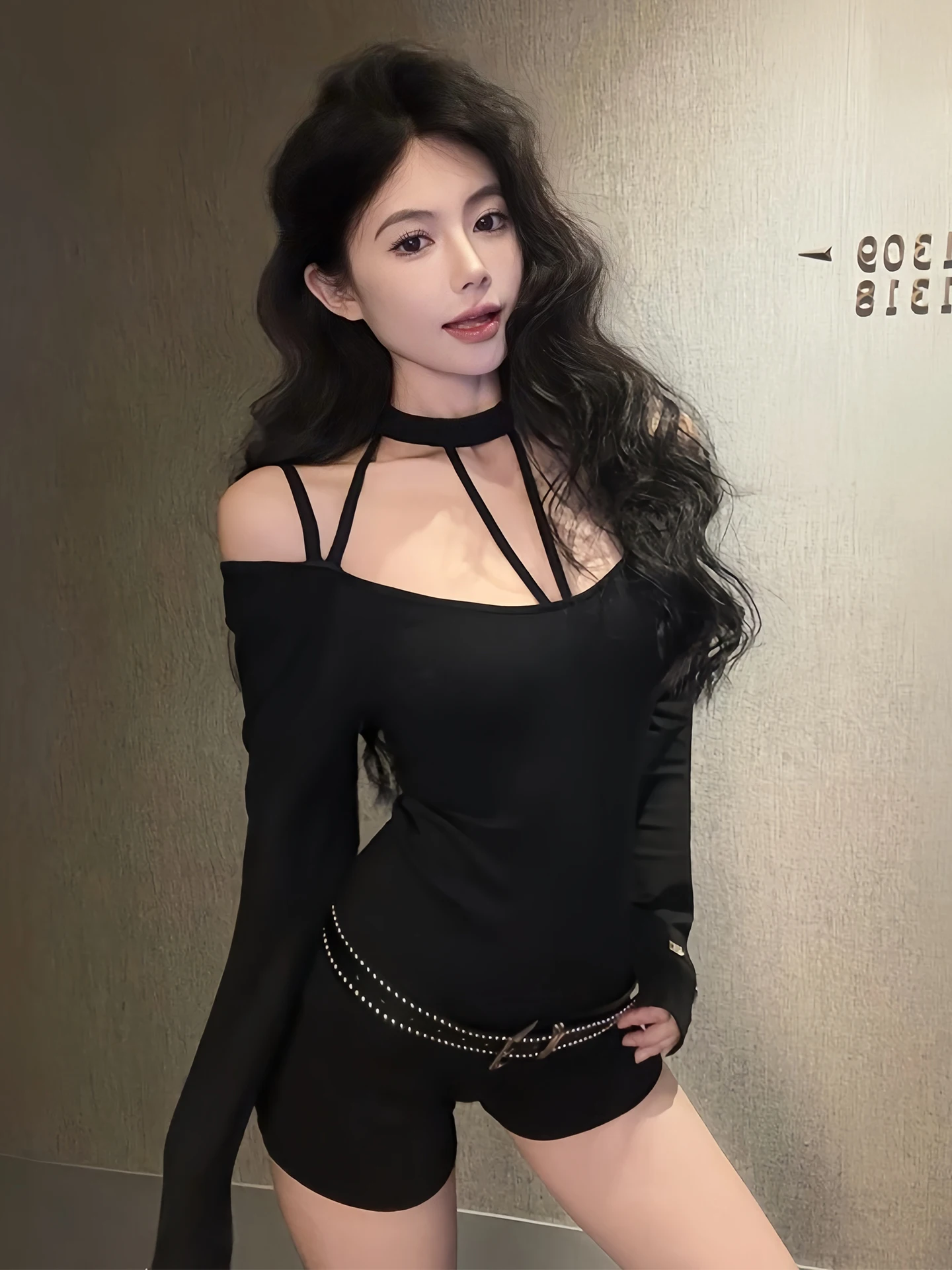 

Сексуальный комбинезон Pure Desire Hot Girl на одно плечо, подвесной комбинезон Ne Long Sve orts, женский осенне-зимний ажурный внутренний комбинезон irt