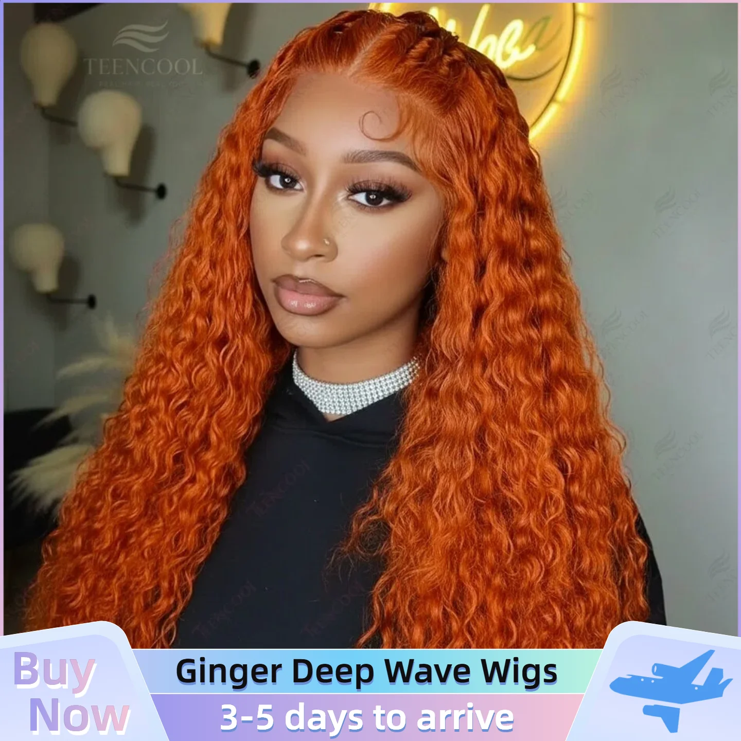 

30-дюймовый парик из натуральных волос, цвет имбирно-оранжевый, кудрявый, с HD-кружевной передней частью 13x6, предварительно выщипанный, с эффектом водной волны, парик с фронтальной кружевной вставкой 13x4, глубокая волна