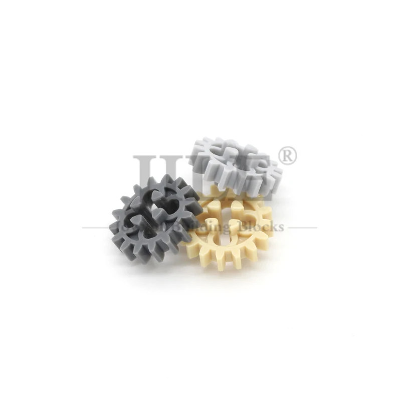 10pcs MOC Technology Gear 16 Tooth 4019 DIY Building Blocks Bricks Compatible with Car Engine Axle Mechanical Accessories Toys