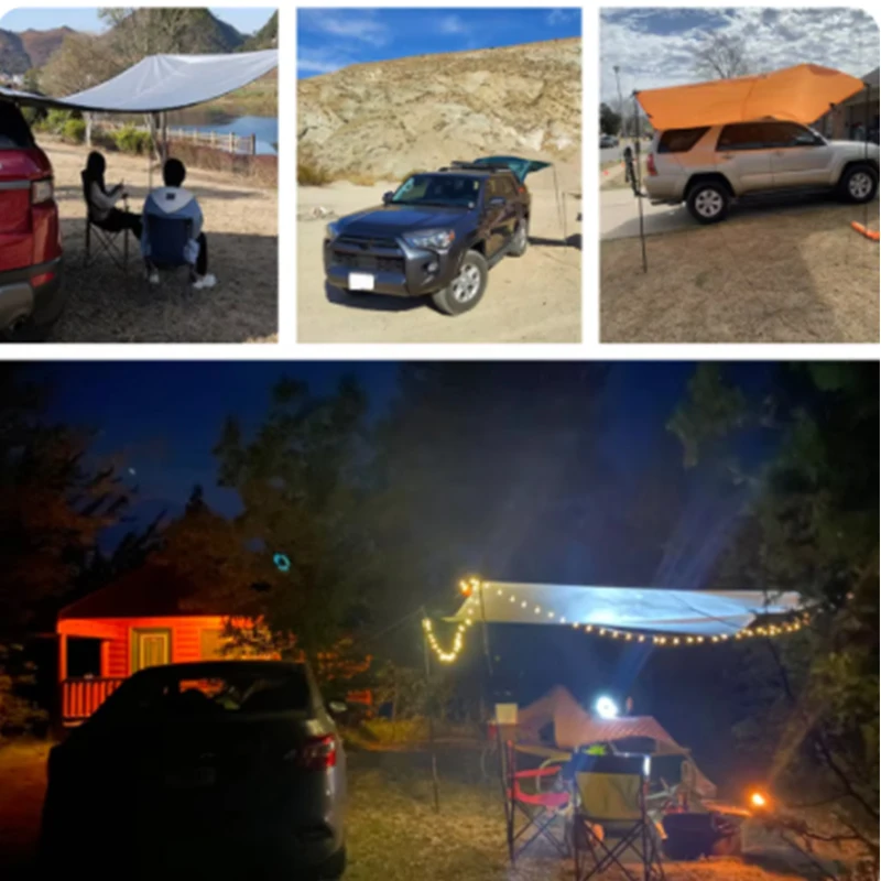 Customizable SUV Car Roof Tent with Waterproof Oilcloth Outdoor Camping Sunshade Side Canopy