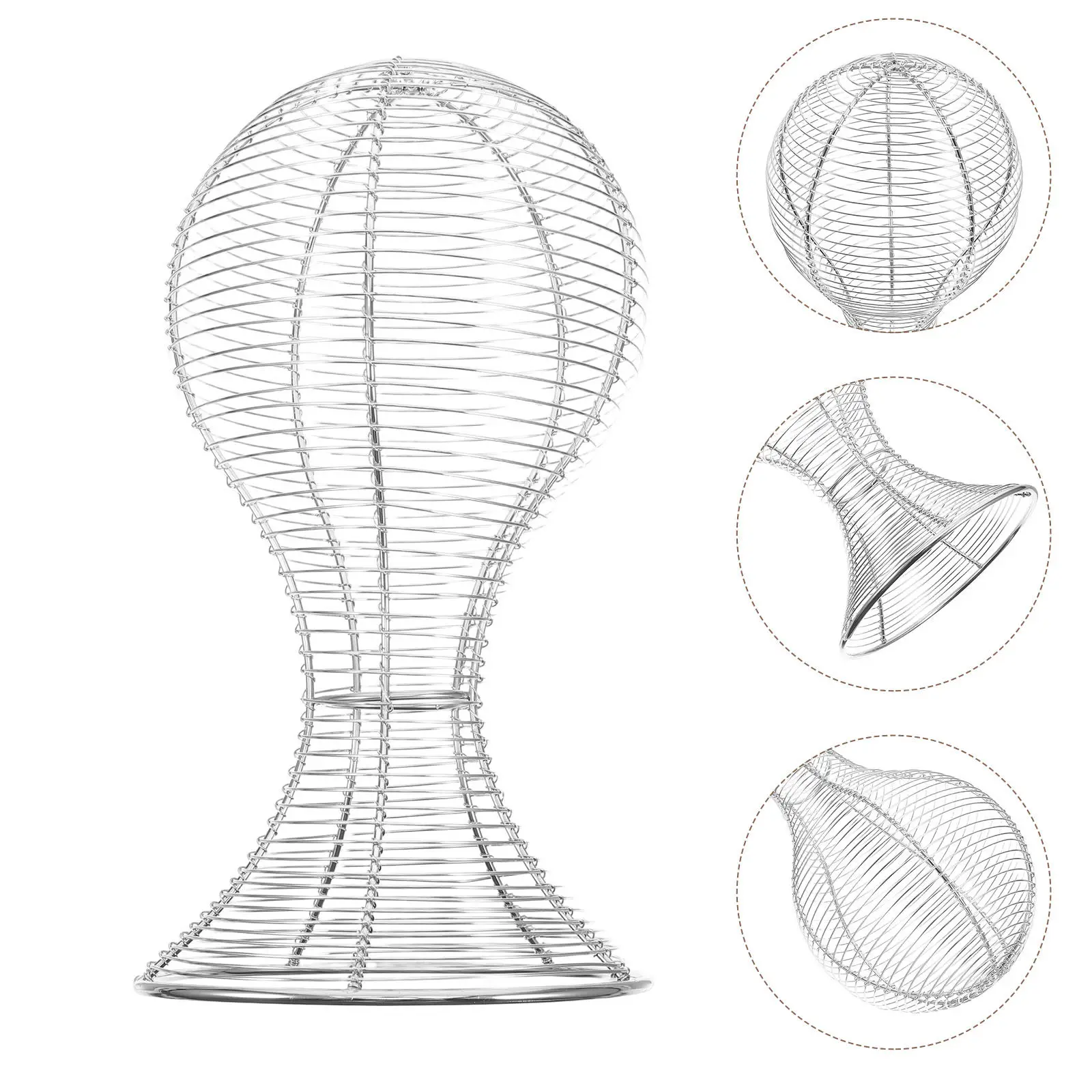 Metal Hat Display Stand Dome Shape Human Face Design for Baseball Caps Brim Hats Retail Store Supermarket Display Organizer