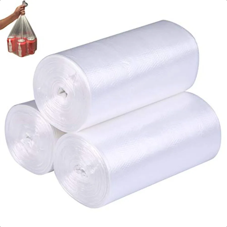 

Small Trash Bags Kitchen Garbage Bags 4 Gallon Clear Trash Bags Strong Wastebasket Liners for Bathroom Kitchen Office 15 Liter