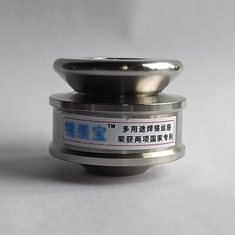 Quick lock, 360° rotating base, double layer, tangle-free design - 304 stainless steel solder wire bracket