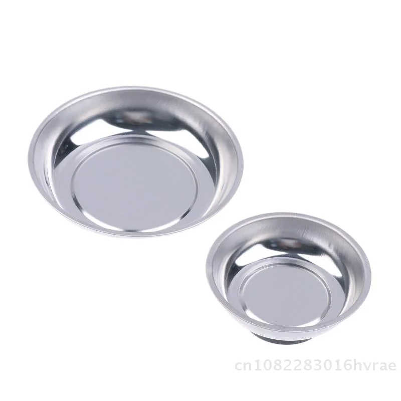 3/4/6 inch Auto Repair Screw Holder Magnetic Parts Tray- Stainless Steel Tool Bowl with Strong Magnet Base〔YY26〕