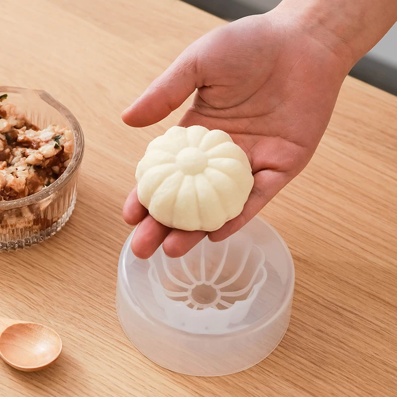 1Pc Steamed Stuffed Bun Maker Baozi Mold Baking Tool Chinese Dumpling Moon Cake Making Mould