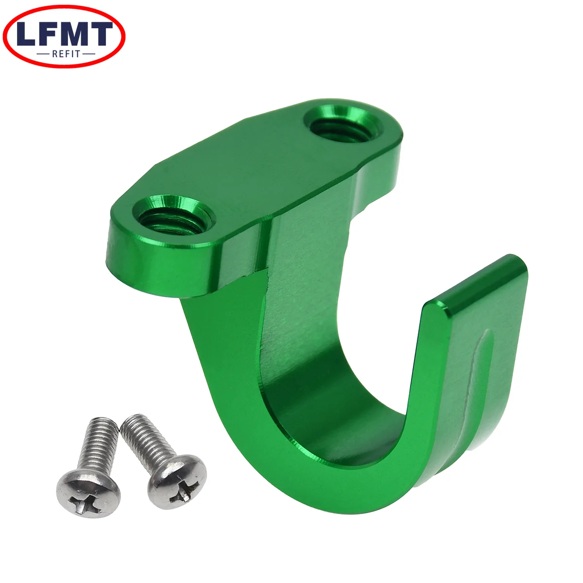 Para Kawasaki KX125 KX250 KX450 KX250F KX450F KX250X KX450X KLX450R accesorios de motocicleta CNC manguera de freno trasero abrazadera de Cable